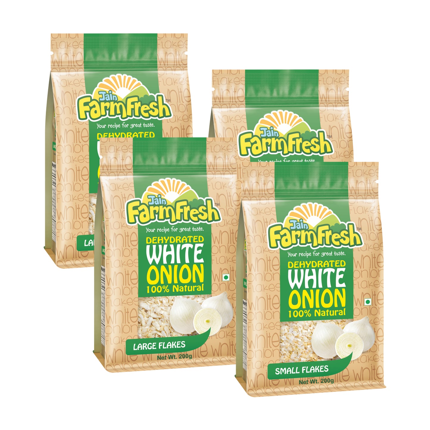 Jain Farm Fresh Dehydrated White Onion Flakes