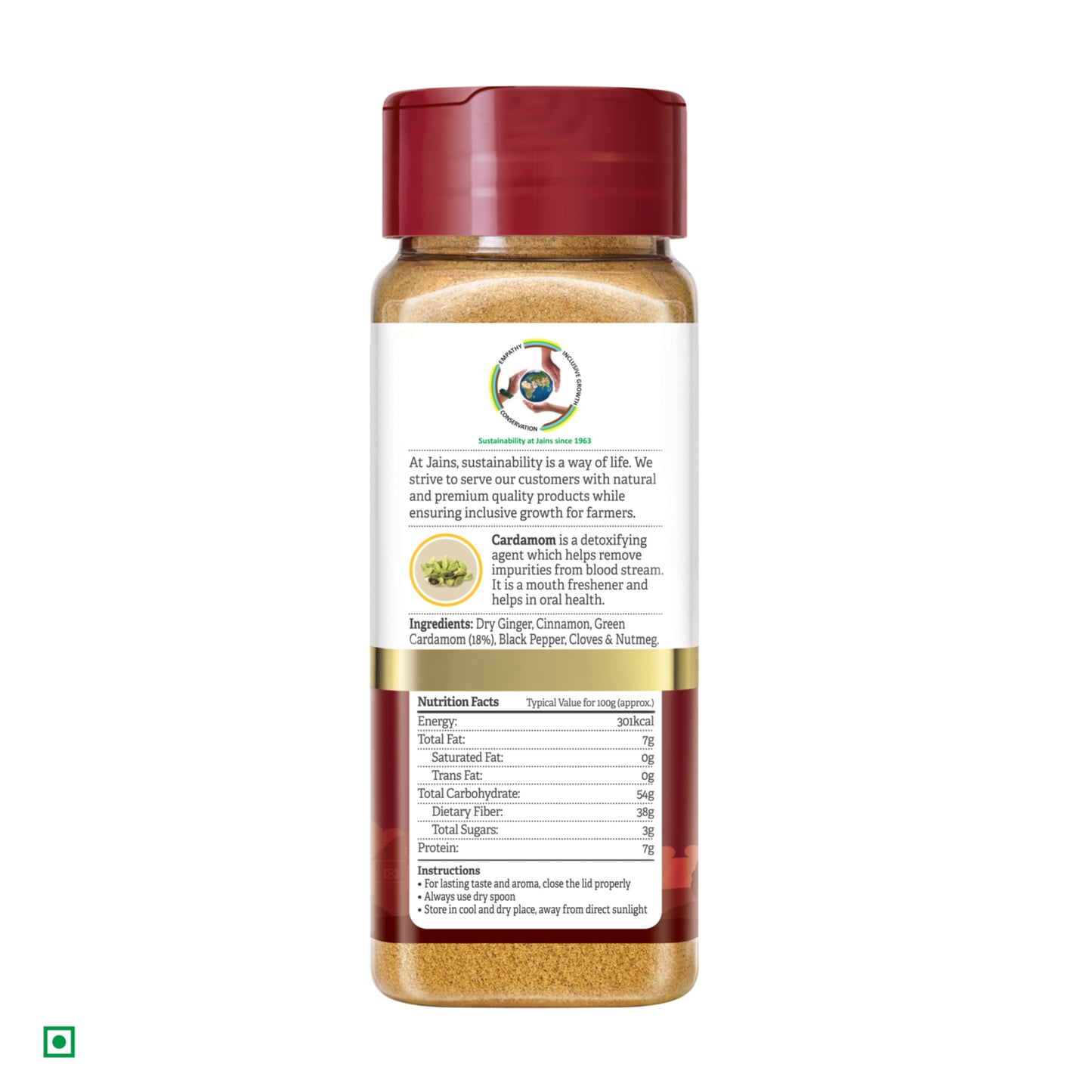 Valley Spice Cardamom Chai Masala Powder – 50g (Pack of 2)