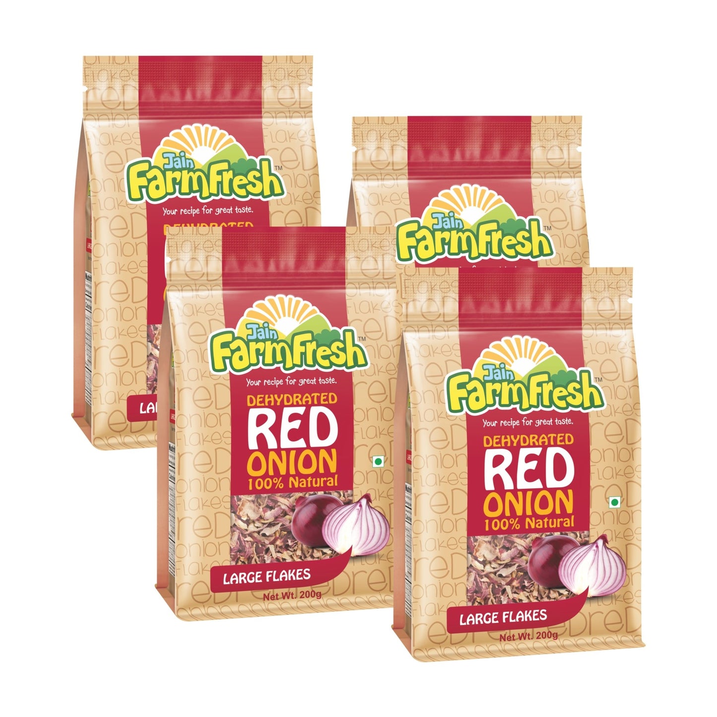 Jain Farm Fresh Dehydrated Red Onion Flakes - Jain Farm Fresh Foods Ltd