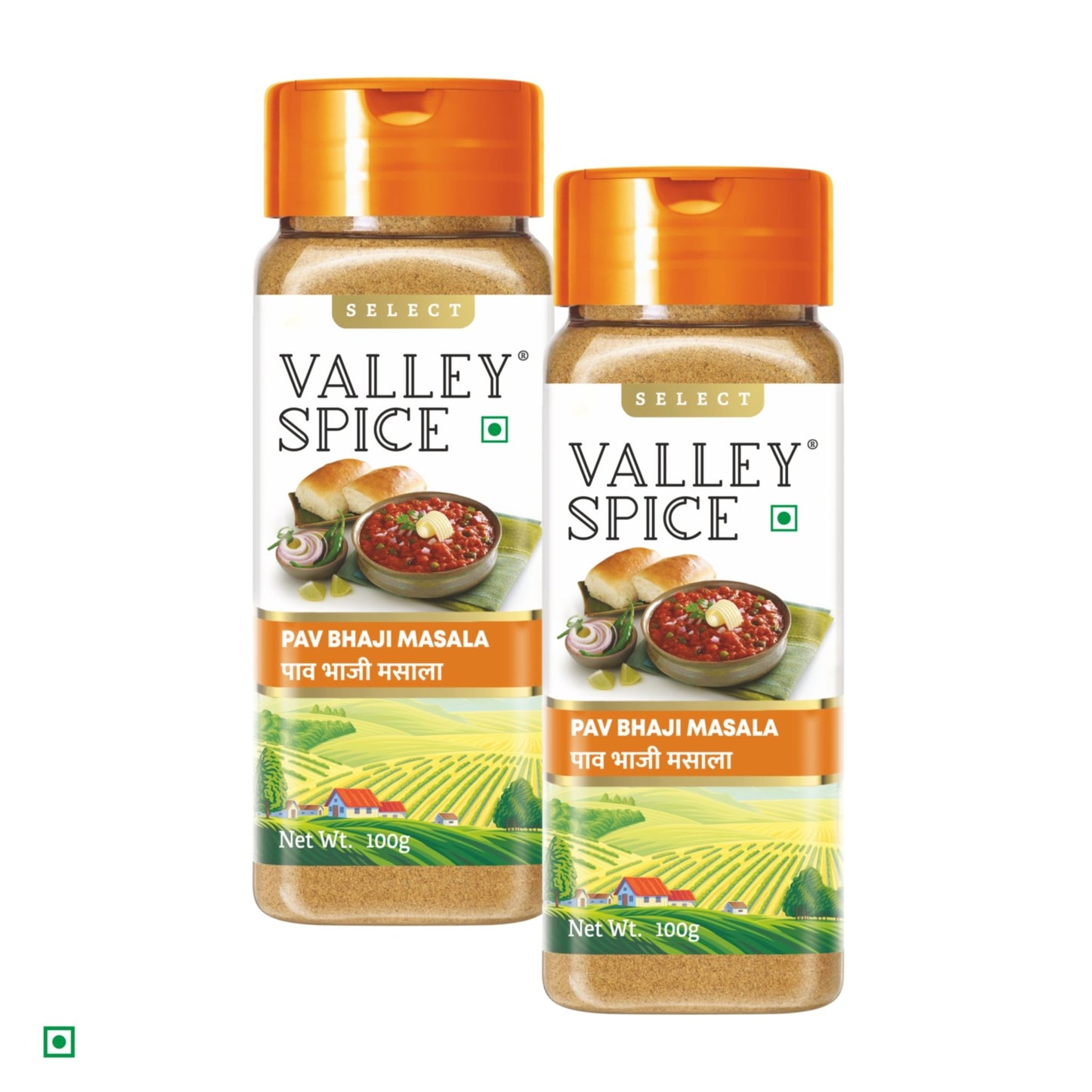 Valley Spice Pav Bhaji Masala - 100g (Pack of 2) - Jain Farm Fresh Foods Ltd