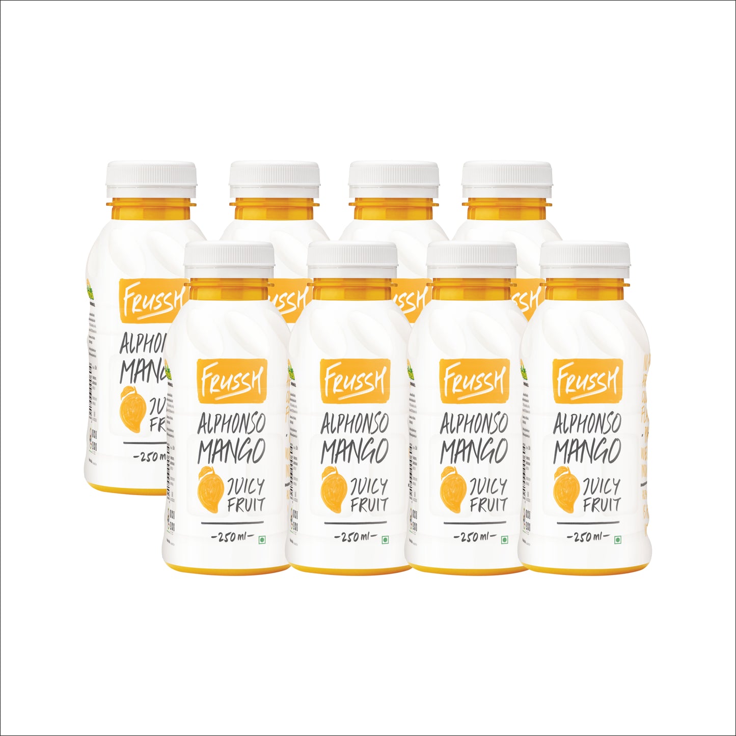 FRUSSH Alphonso Mango Juice – 250ml (Pack of 8)