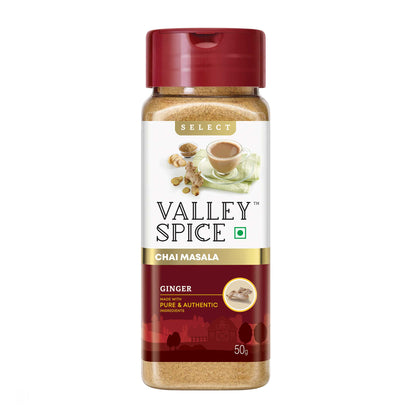 Valley Spice Ginger Chai Masala Powder – 50g (Pack of 2)