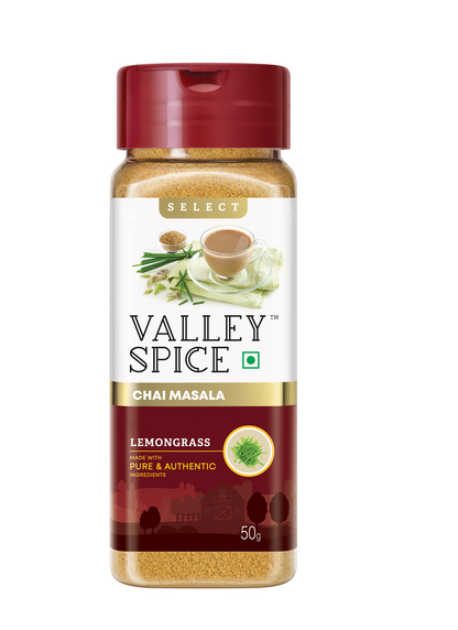 Valley Spice Lemongrass Chai Masala Powder –50g (Pack of 2)