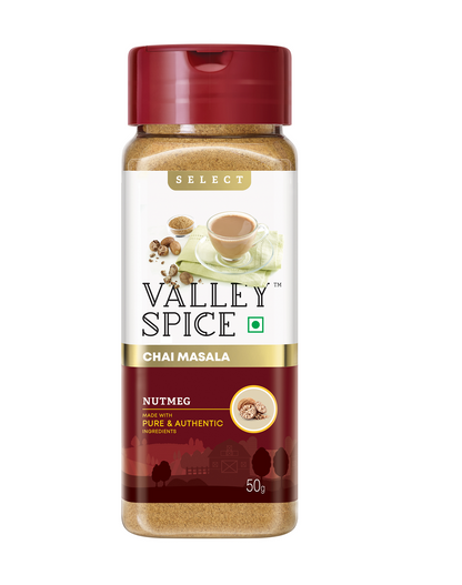 Valley Spice Nutmeg Chai Masala Powder – 50g (Pack of 2)