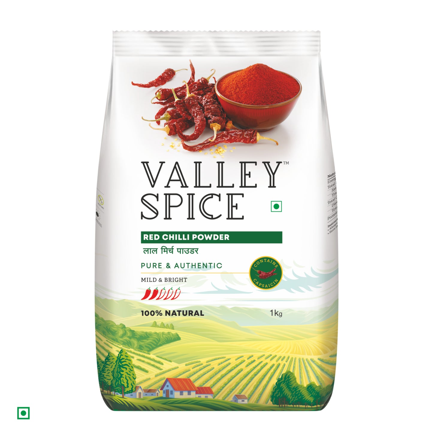 Valley Spice Red Chilli Powder (Mild & Bright)