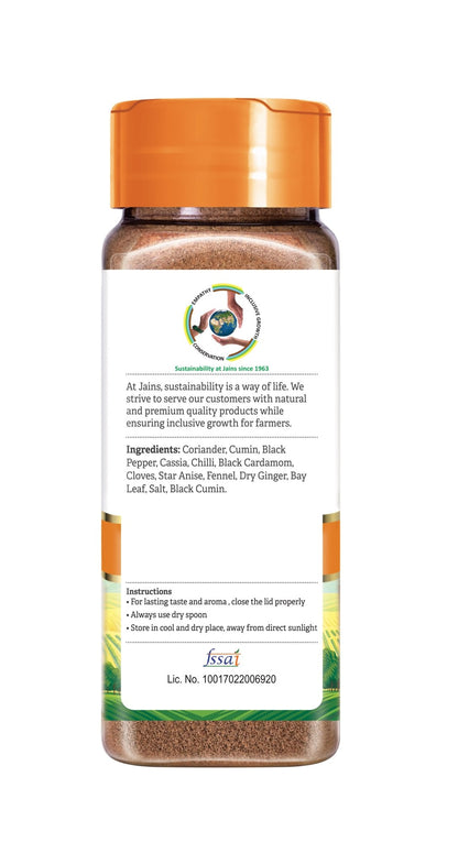 Valley Spice Garam Masala Powder –100g (Pack of 2) |Garam Masala Powder |Natural |100g x 2 – PET Bottle - Jain Farm Fresh Foods Ltd